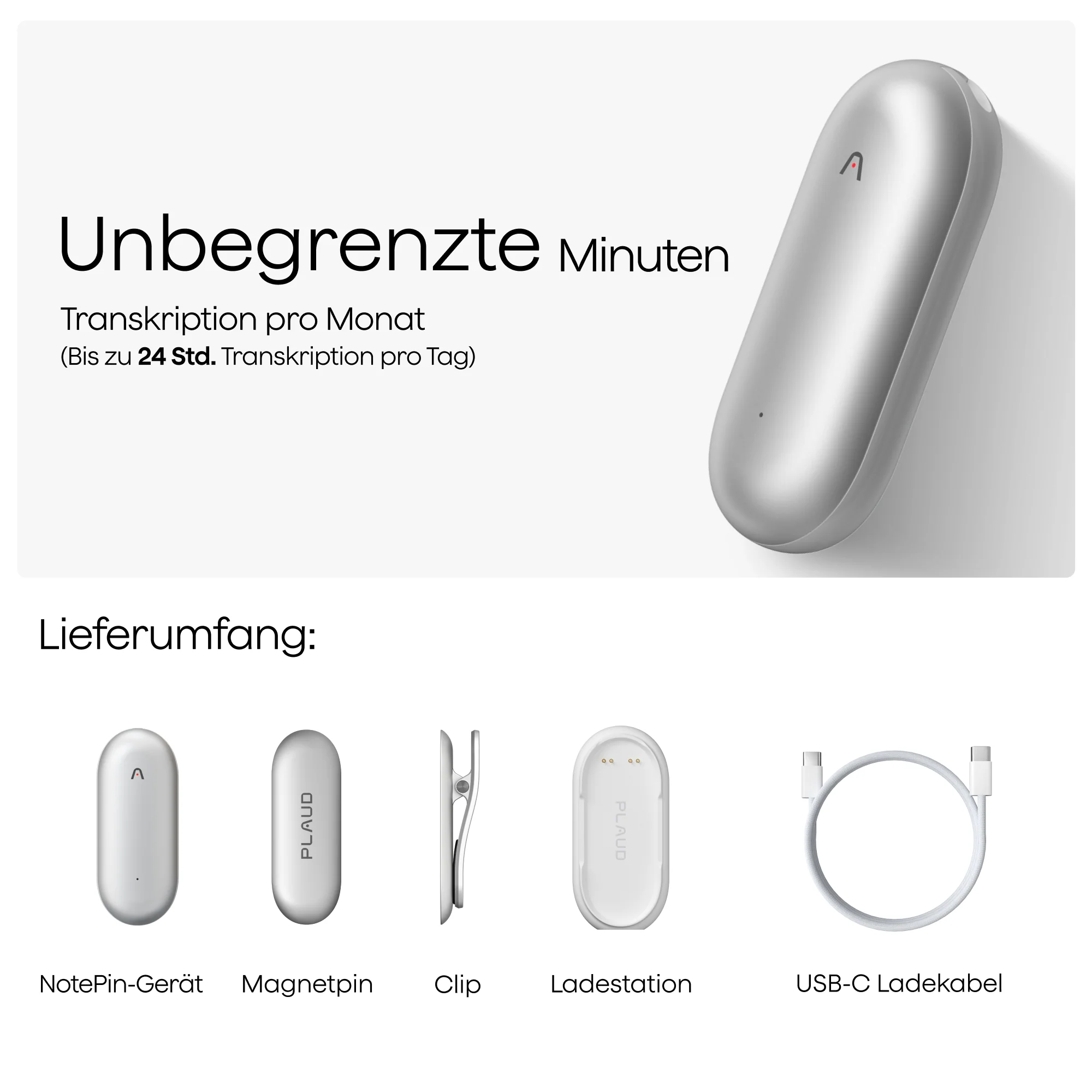 Plaud NotePin & 2 KI Unbegrenzter Jahresplan - Image 16